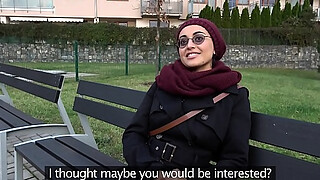 Public Agent Afghan cutie pays to fuck a big shaft