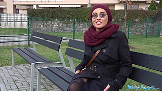 Public Agent Afghan cutie pays to fuck a big shaft