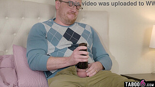 Latin housewife unexpectedly came over and busts guy with a huge shaft