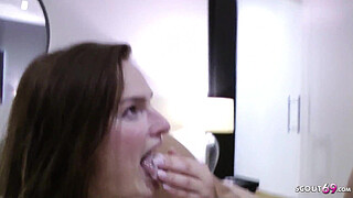 German Amateur Orgy 3way with Curvy Babe and MILF Dirty Tina