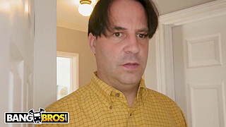 BANGBROS - Her Stepdad Walks In On Her Masturbating, And Then Things Get Interesting