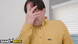 BANGBROS - Her Stepdad Walks In On Her Masturbating, And Then Things Get Interesting