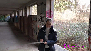 We take advantage of this abandoned house my dick is bursting suck it good