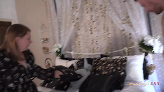 50yo Busty Mature BBW MILF Mrs. Rachel catches a snooping stepson on her phone