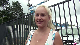 GERMAN SCOUT - HUGE NATURAL TITS TEEN WICKY PUBLIC CASTING