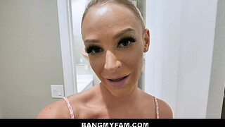 Stepmom & Stepdad Enjoy Taboo 3way With Horny Teen StepDaughter