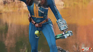 New Fallout Cosplay Porn Sweetie Fox - Sucked And Fucked For A Sip Of Water With A Stranger