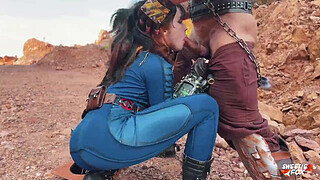 New Fallout Cosplay Porn Sweetie Fox - Sucked And Fucked For A Sip Of Water With A Stranger