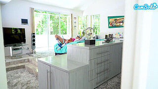 Sexy College Teen Caught Masturbating Gets Fucked By Step Brother