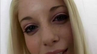 Hot Blonde showing her natural tits perfect arse and gets spanks. She blowjob a big shaft and fucking hardcore and dogging on top until cumming