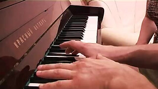 Mature Horny Piano Tutor Fucking Her Student