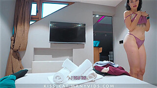 DAY 8 - Vacation with Stepmom in Swingers SPA Turns to Fucks with Stepson in Public Sauna with Cum in Pussy