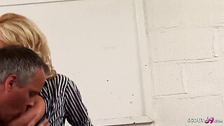 Two horny businesswomen fuck the worker at the car wash