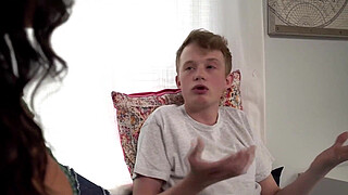 Young step son deflowered by hot MILF step mom