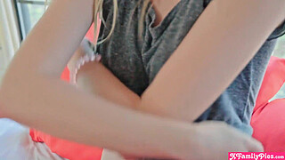 Young blonde step sister teens really dont want to be alone