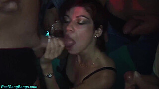 curvy big natural breast german teen enjoys her first rough bukkake swinger club groupsex party