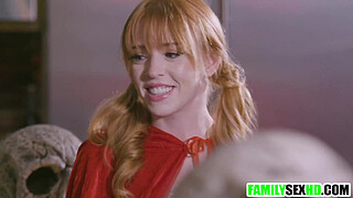 Sneaky stepdad fucking stepdaughter when wife is in another room