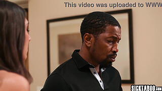 Sexy latin chick swalowed huge penis before hardcore fucking