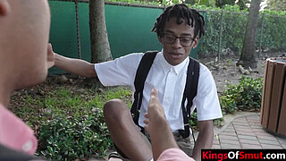 Step son sells step mom's pussy to his black friend