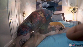 Married Woman Fucks 2 BBC's and Cuckold Hubby Wanks