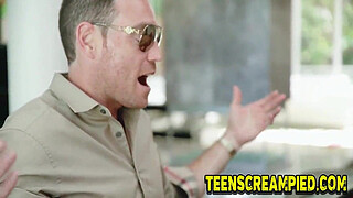 Gorgeous teens pussy creampied during hardcore group sex