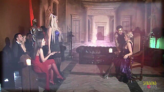 Group sex has never looked better as these horny milfs are getting fucked in an intense 4some