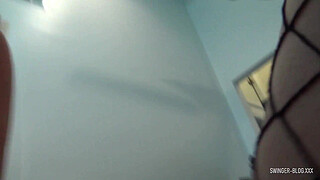 Hot amateur swingers fucking one cock after another in group sex