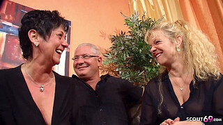 Real German Mature Swinger Party with 4 Couple Change Wife