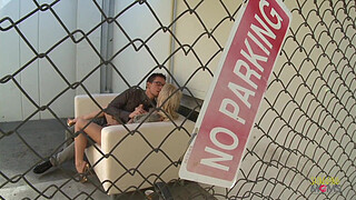 While no one was looking, this blonde beauty decided to surprise a guy with oral sex before fucking with him in different positions until she makes him cum.