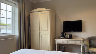 Step Mom And Son Share a Bed In A Hotel