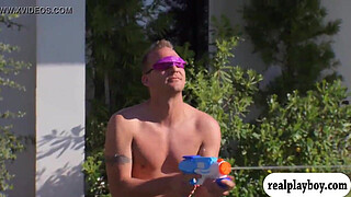 Swingers enjoyed playing outside mansion