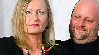 German teen meet old swinger couple at casting for 3some FFM