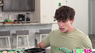 St Patty's day had my step sister set up a kissing booth and this happened