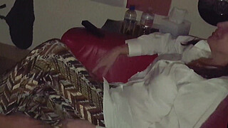 Cuckold masturbates watching Sexy Wife get Fucked