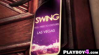 Nasty couple enjoyed a perverted swinger club