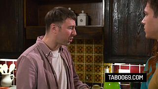 Curvy MILF Stepmom Fucks Stepson In Front Of Her Cuckold Boyfriend