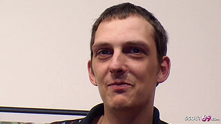 Stupid German Cuckold let his Anorexic slim wife Fuck old Stranger in 3way