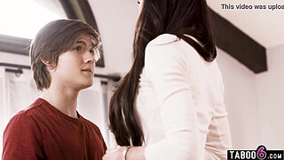 Older big juggs step mom promised step son a car but he needed to do things