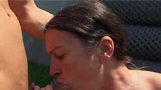 Tall Mature Lady Gets Banged By A Farm Boy