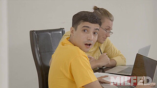 Both MILFs Want To Fuck The Young Boy — MILFED