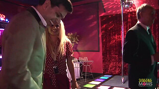 It seems that these horny blonde milfs can not stop fucking at a bar