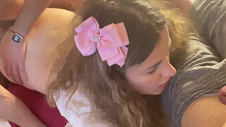 FUCKING OTHER MEN while i LOCK to my CUCKOLDING HUBBY and i do a HANDJOB to HIM!