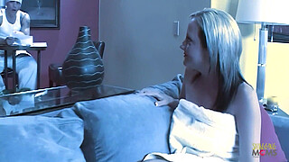 Rude blonde girlfriend gets her tight pussy fucked and face covered with cum