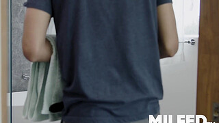 Seeing my Busty Step Mom in the Shower Naked Caught me by Surprise