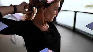 Cruise Ship BJ - Virgin Voyages Swingers Play on Balcony While in Port. FetSwing Kink Community Lifetsyle Sex In Public!