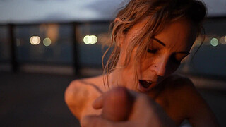 Cruise Ship BJ - Virgin Voyages Swingers Play on Balcony While in Port. FetSwing Kink Community Lifetsyle Sex In Public!