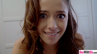 Horny stud doggy fucks his stepsister hardcore raw