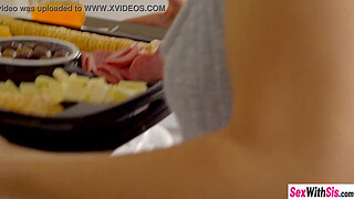 Horny stud doggy fucks his stepsister hardcore raw