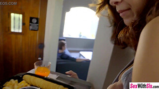 Horny stud doggy fucks his stepsister hardcore raw