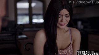 Desperate big arse teen step daughter has to let stepfather fuck her hardcore